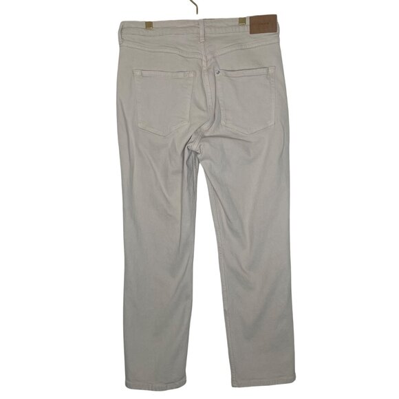 H&M &Denim Jeans Womens Size 10 Vintage Slim High Waist Beige Denim - Picture 7 of 15